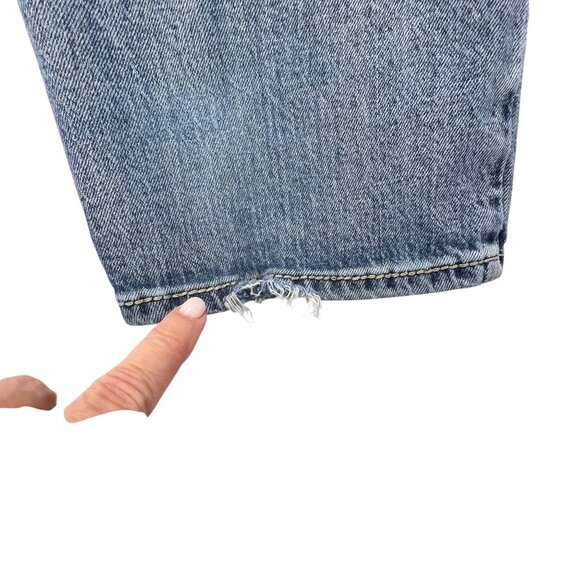 Rank 45 Mens Denim Jeans 32x34 Straight Leg Classic Cowboy Medium Wash Stretch - Picture 9 of 16